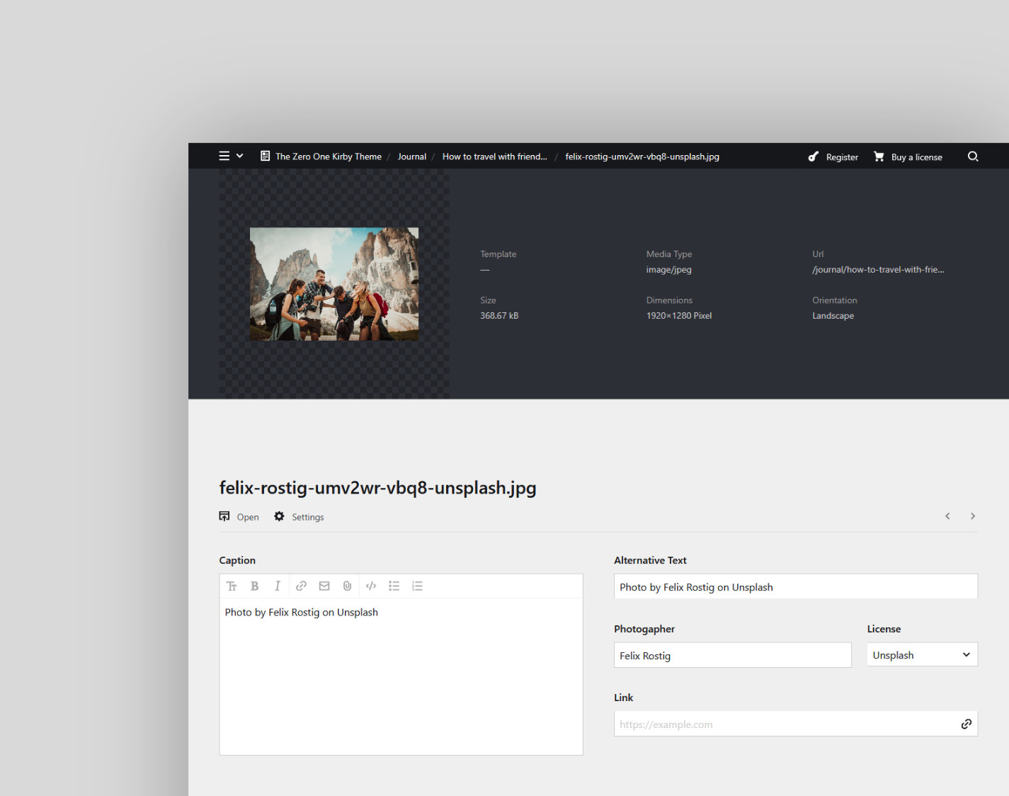 Images under control