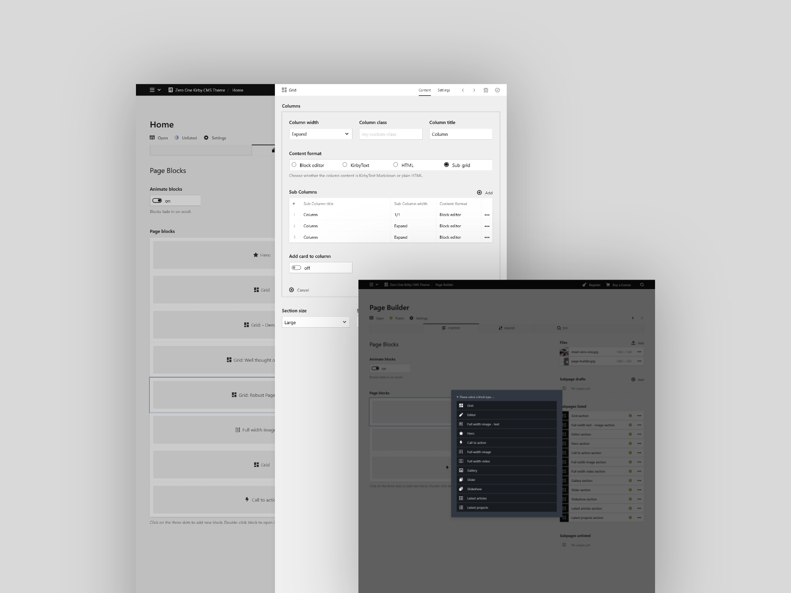 Zero One Page Builder